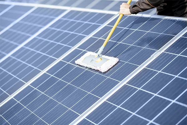 メンテナンスが少ない太陽光発電のイメージ